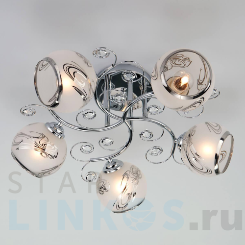 Купить с доставкой Подвесная люстра Eurosvet 30031/5 хром в Туле