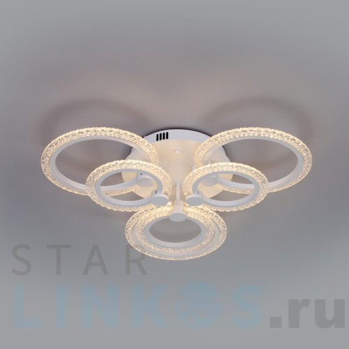 Купить Потолочная светодиодная люстра Eurosvet Wellen 90226/6 белый за 12 100 руб. в Туле Купить с доставкой Потолочная светодиодная люстра Eurosvet Wellen 90226/6 белый в Туле