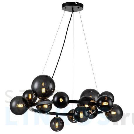 Купить Подвесная люстра Indigo Molecola 11018/14P Black V000194 за 53 710 руб. в Туле фото 2 Купить с доставкой Подвесная люстра Indigo Molecola 11018/14P Black V000194 в Туле фото 2