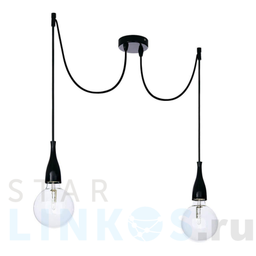 Купить с доставкой Подвесной светильник Ideal Lux Minimal SP2 Nero Opaco 112671 в Туле