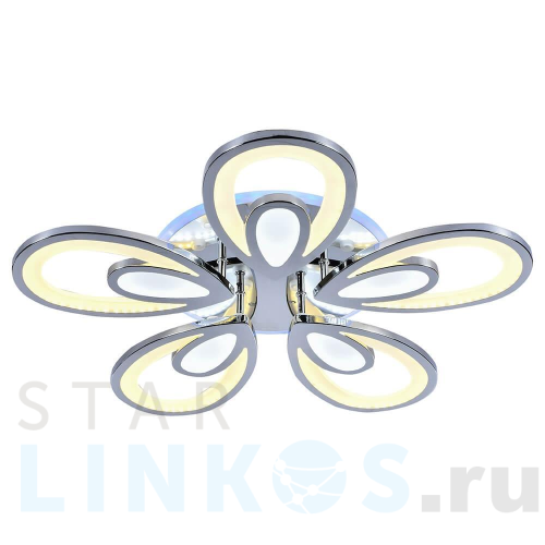 Купить Потолочная светодиодная люстра Profit Light 8007/5 CHR за 6 545 руб. в Туле Купить с доставкой Потолочная светодиодная люстра Profit Light 8007/5 CHR в Туле