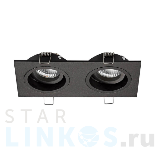 Купить Встраиваемый светильник Zumaline Chuck dl2 square 20068-BK за 5 140 руб. в Туле Купить с доставкой Встраиваемый светильник Zumaline Chuck dl2 square 20068-BK в Туле