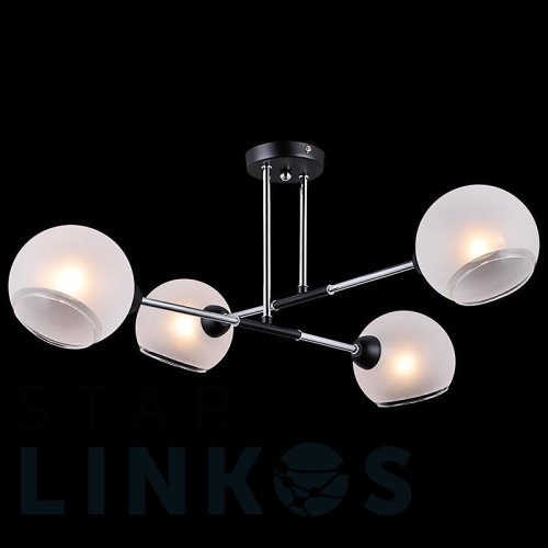 Купить Потолочная люстра Illumico IL9900-4CSQ-79 CR BK за 5 980 руб. в Туле Купить с доставкой Потолочная люстра Illumico IL9900-4CSQ-79 CR BK в Туле