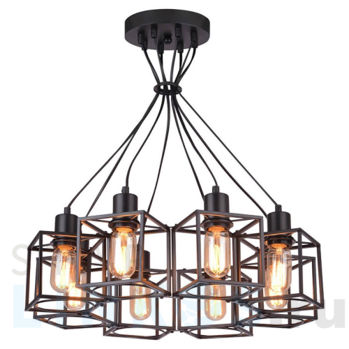 Купить Подвесная люстра Lussole Loft Badger GRLSP-9541 за 24 516 руб. в Туле Купить с доставкой Подвесная люстра Lussole Loft Badger GRLSP-9541 в Туле