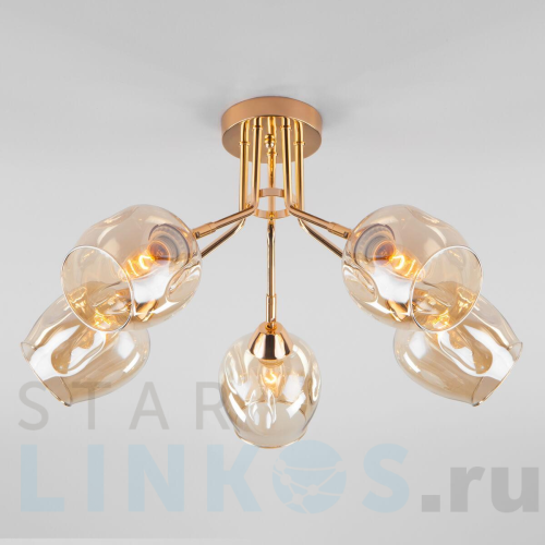 Купить Потолочная люстра Eurosvet Marci 30164/5 золото за 7 610 руб. в Туле Купить с доставкой Потолочная люстра Eurosvet Marci 30164/5 золото в Туле