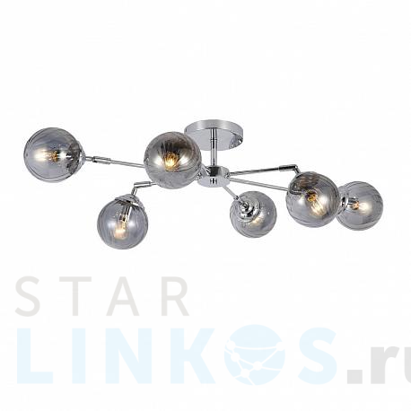 Купить Потолочная люстра Evoluce Fasia SLE102202-06 за 11 980 руб. в Туле фото 2 Купить с доставкой Потолочная люстра Evoluce Fasia SLE102202-06 в Туле фото 2