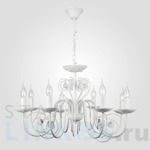Купить Подвесная люстра Eurosvet 60018/8 белый с золотом за 12 700 руб. в Туле Купить с доставкой Подвесная люстра Eurosvet 60018/8 белый с золотом в Туле