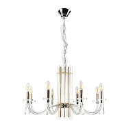 Купить Подвесная люстра Crystal Lux AURELIO SP8 GOLD+CHROME/TRANSPARENT в Туле