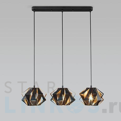 Купить Подвесной светильник Eurosvet Moire 50137/3 черный за 15 400 руб. в Туле фото 2 Купить с доставкой Подвесной светильник Eurosvet Moire 50137/3 черный в Туле фото 2