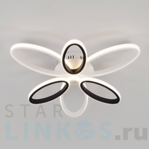 Купить Потолочный светильник Eurosvet 90137/6 белый/чёрный за 8 178 руб. в Туле Купить с доставкой Потолочный светильник Eurosvet 90137/6 белый/чёрный в Туле