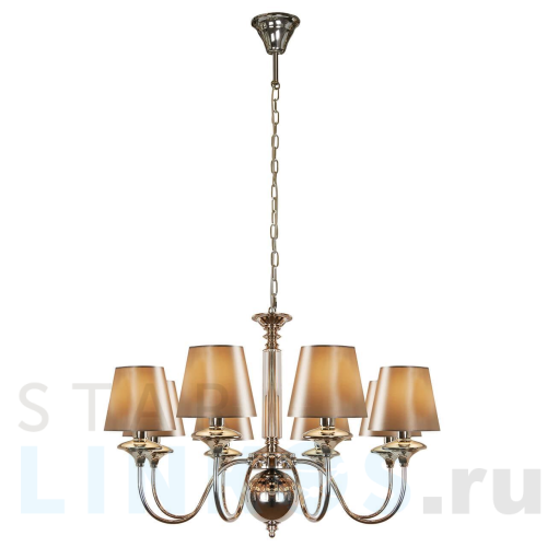 Купить Подвесная люстра iLamp Rolling P2406-8 Nickel за 32 590 руб. в Туле Купить с доставкой Подвесная люстра iLamp Rolling P2406-8 Nickel в Туле