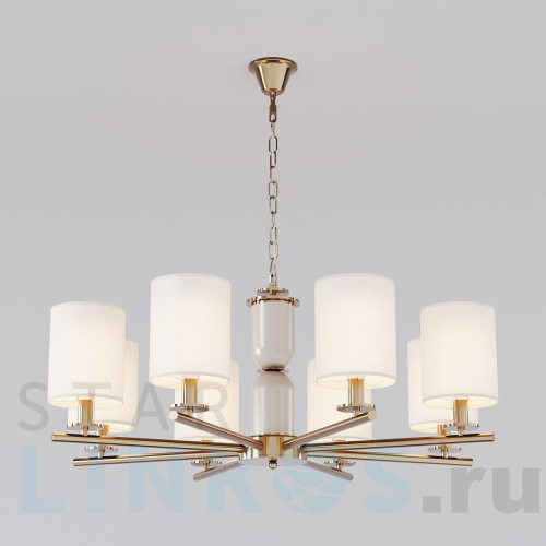 Купить Подвесная люстра Eurosvet Caprera 60146/8 латунь за 29 200 руб. в Туле Купить с доставкой Подвесная люстра Eurosvet Caprera 60146/8 латунь в Туле
