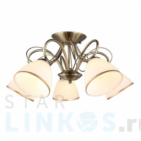 Купить Потолочная люстра Omnilux Alimini OML-25307-05 за 8 860 руб. в Туле фото 2 Купить с доставкой Потолочная люстра Omnilux Alimini OML-25307-05 в Туле фото 2