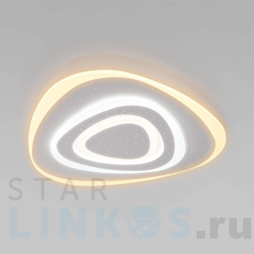 Купить с доставкой Потолочный светодиодный светильник Eurosvet Siluet 90115/6 белый в Туле