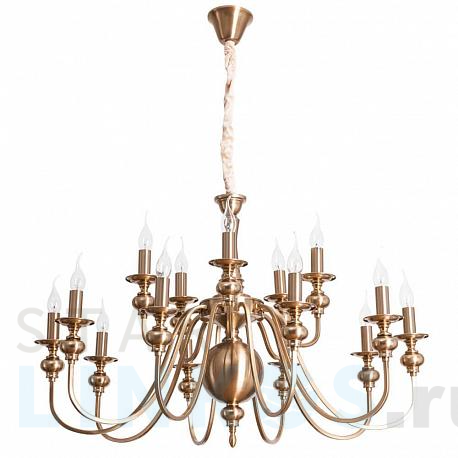 Купить Подвесная люстра Arte Lamp Passoni A6097LM-15PB за 27 990 руб. в Туле фото 2 Купить с доставкой Подвесная люстра Arte Lamp Passoni A6097LM-15PB в Туле фото 2