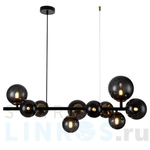 Купить Подвесная люстра Indigo Molecola 11018/10P Black V000196 за 35 720 руб. в Туле Купить с доставкой Подвесная люстра Indigo Molecola 11018/10P Black V000196 в Туле