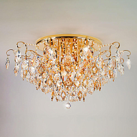 Купить Потолочная люстра Eurosvet 10081/12 золото/прозрачный хрусталь Strotskis в Туле
