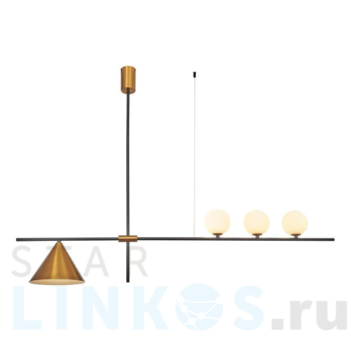 Купить с доставкой Подвесная люстра Indigo Breve 11031/4R Brass V000027 в Туле