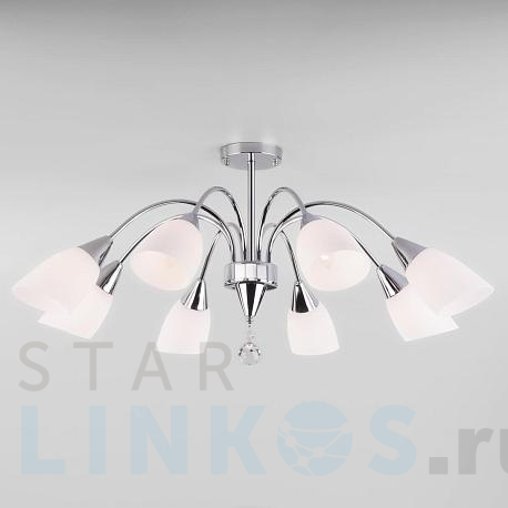 Купить Потолочная люстра Eurosvet 30149/8 хром за 12 900 руб. в Туле фото 2 Купить с доставкой Потолочная люстра Eurosvet 30149/8 хром в Туле фото 2