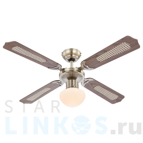 Купить Вентилятор-люстра Globo Champion 0309 за 27 200 руб. в Туле Купить с доставкой Вентилятор-люстра Globo Champion 0309 в Туле