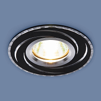 Купить Встраиваемый светильник Elektrostandard 2002 MR16 BK/SL черный/серебро a031341 в Туле