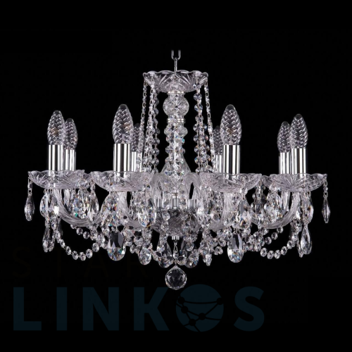 Купить Подвесная люстра Bohemia Ivele 1402/8/195 Ni за 34 214 руб. в Туле Купить с доставкой Подвесная люстра Bohemia Ivele 1402/8/195 Ni в Туле