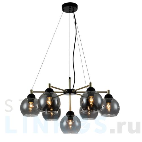 Купить Подвесная люстра Indigo Grappoli 11029/7P Black V000216 за 21 620 руб. в Туле Купить с доставкой Подвесная люстра Indigo Grappoli 11029/7P Black V000216 в Туле