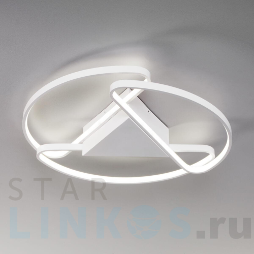 Купить Потолочный светодиодный светильник Eurosvet Kristo 90232/3 белый за 14 400 руб. в Туле Купить с доставкой Потолочный светодиодный светильник Eurosvet Kristo 90232/3 белый в Туле