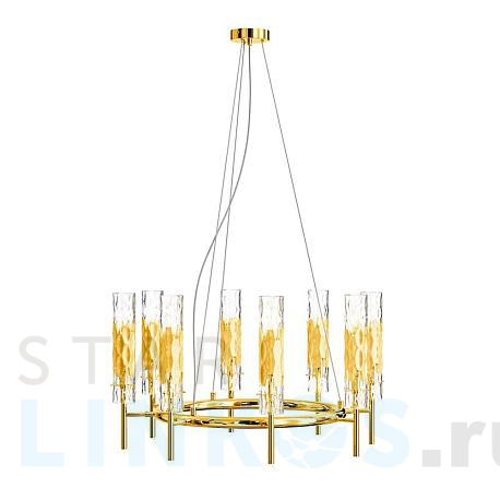 Купить Подвесная люстра Crystal Lux Primavera SP8 Gold за 62 000 руб. в Туле фото 2 Купить с доставкой Подвесная люстра Crystal Lux Primavera SP8 Gold в Туле фото 2