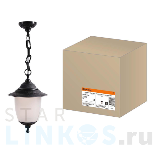Купить с доставкой Уличный подвесной светильник TDM Electric Прага Эл-11-70 SQ0330-0507 в Туле