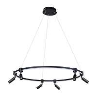 Купить Подвесная светодиодная люстра Arte Lamp Ring A2186SP-1BK в Туле