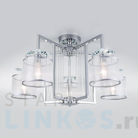 Купить Потолочная люстра Eurosvet Fargo 60123/5 хром Smart за 18 900 руб. в Туле фото 2 Купить с доставкой Потолочная люстра Eurosvet Fargo 60123/5 хром Smart в Туле фото 2