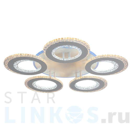 Купить Потолочная светодиодная люстра Profit Light 8043/5 WHT за 5 015 руб. в Туле Купить с доставкой Потолочная светодиодная люстра Profit Light 8043/5 WHT в Туле