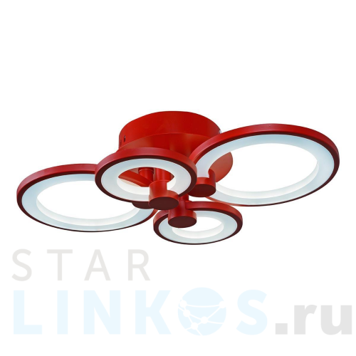 Купить Потолочная светодиодная люстра iLedex Ring A001/4 Red за 21 190 руб. в Туле Купить с доставкой Потолочная светодиодная люстра iLedex Ring A001/4 Red в Туле