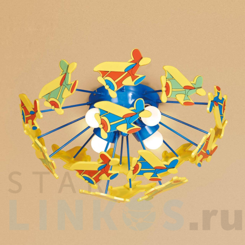 Купить Потолочная люстра Citilux Самолетики CL603141 за 4 990 руб. в Туле Купить с доставкой Потолочная люстра Citilux Самолетики CL603141 в Туле