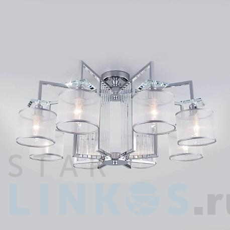 Купить Потолочная люстра Eurosvet Fargo 60123/8 хром Smart за 30 500 руб. в Туле фото 2 Купить с доставкой Потолочная люстра Eurosvet Fargo 60123/8 хром Smart в Туле фото 2