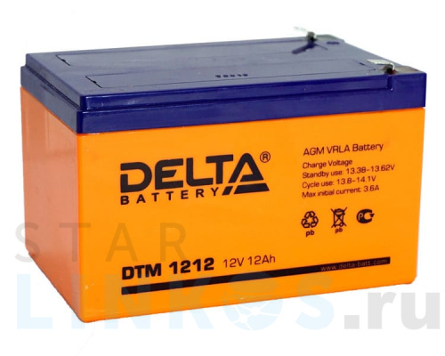 Купить с доставкой Аккумулятор Delta DTM 1212 в Туле