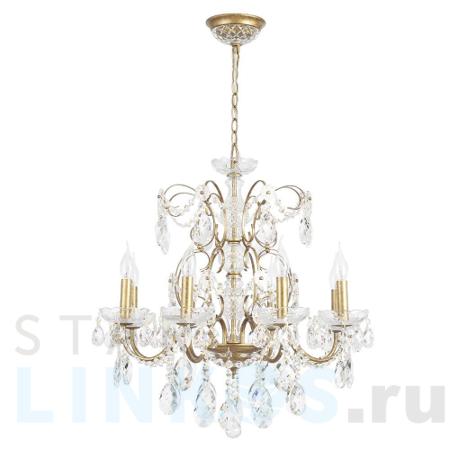 Купить Подвесная люстра Crystal Lux Odelis SP8 Gold за 67 900 руб. в Туле Купить с доставкой Подвесная люстра Crystal Lux Odelis SP8 Gold в Туле