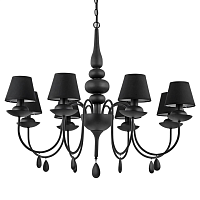 Купить Подвесная люстра Ideal Lux Blanche SP8 Nero 111896 в Туле