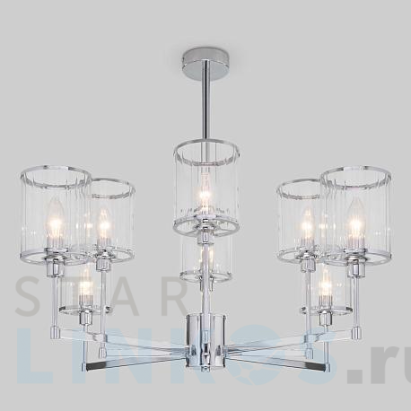 Купить Потолочная люстра Eurosvet 60144/8 хром за 29 400 руб. в Туле фото 2 Купить с доставкой Потолочная люстра Eurosvet 60144/8 хром в Туле фото 2