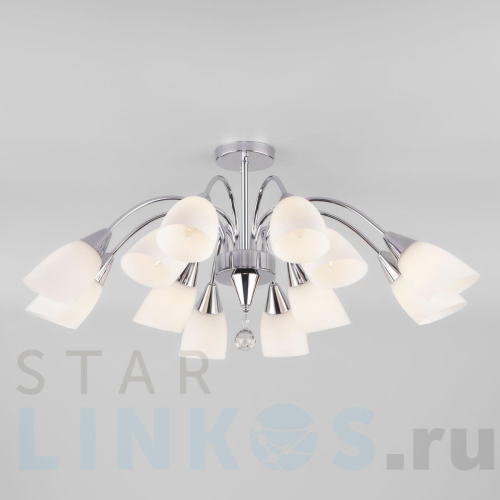 Купить Потолочная люстра Eurosvet 30149 хром за 16 500 руб. в Туле Купить с доставкой Потолочная люстра Eurosvet 30149 хром в Туле