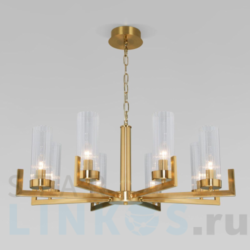Купить Подвесная люстра Eurosvet Arganie 60133/8 латунь за 29 400 руб. в Туле Купить с доставкой Подвесная люстра Eurosvet Arganie 60133/8 латунь в Туле