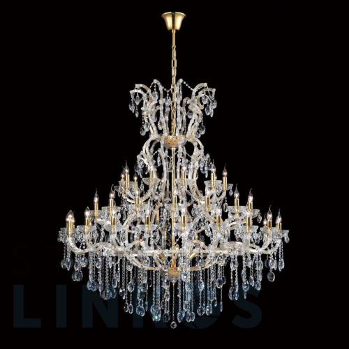 Купить с доставкой Каскадная люстра Crystal Lux Hollywood SP53 Gold в Туле