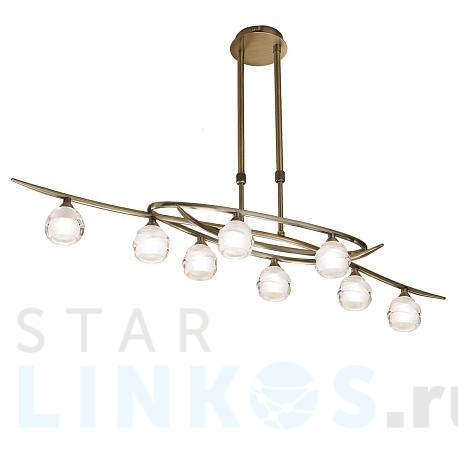 Купить Подвесная люстра Mantra Loop Antique Brass 1820 за 64 465 руб. в Туле фото 2 Купить с доставкой Подвесная люстра Mantra Loop Antique Brass 1820 в Туле фото 2