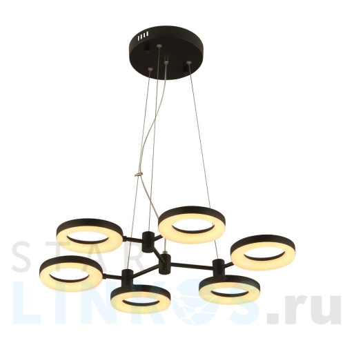 Купить Подвесная светодиодная люстра Gerhort G61296/12BK за 19 460 руб. в Туле Купить с доставкой Подвесная светодиодная люстра Gerhort G61296/12BK в Туле