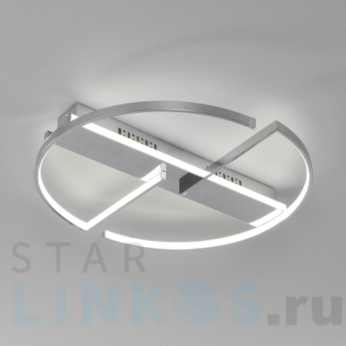 Купить Потолочный светодиодный светильник Eurosvet Griff 90233/2 хром за 8 100 руб. в Туле Купить с доставкой Потолочный светодиодный светильник Eurosvet Griff 90233/2 хром в Туле