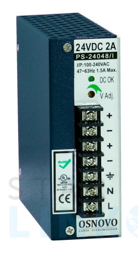 Купить Блок питания Osnovo PS-24048/I за 3 132 руб. в Туле Купить с доставкой Блок питания Osnovo PS-24048/I в Туле