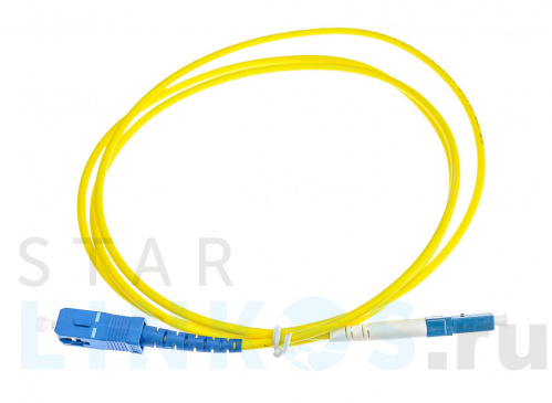 Купить Шнур оптический соединительный SC-LC/UPC, SM 9/125, simplex, 2 м за 138 руб. в Туле Купить с доставкой Шнур оптический соединительный SC-LC/UPC, SM 9/125, simplex, 2 м в Туле