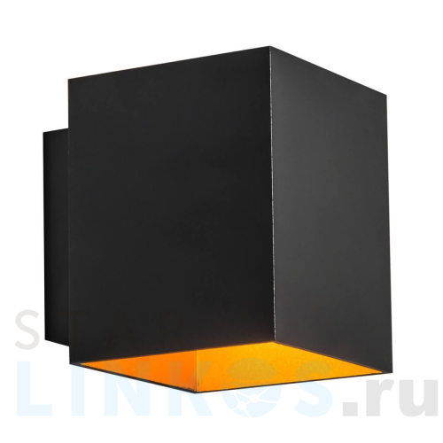 Купить с доставкой Настенный светильник Zumaline Sola wl square black-gold 91063 в Туле