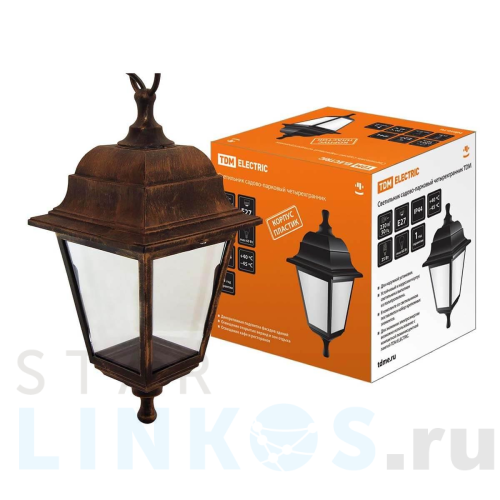 Купить с доставкой Уличный подвесной светильник TDM Electric НСУ 04-60-001 SQ0330-0726 в Туле